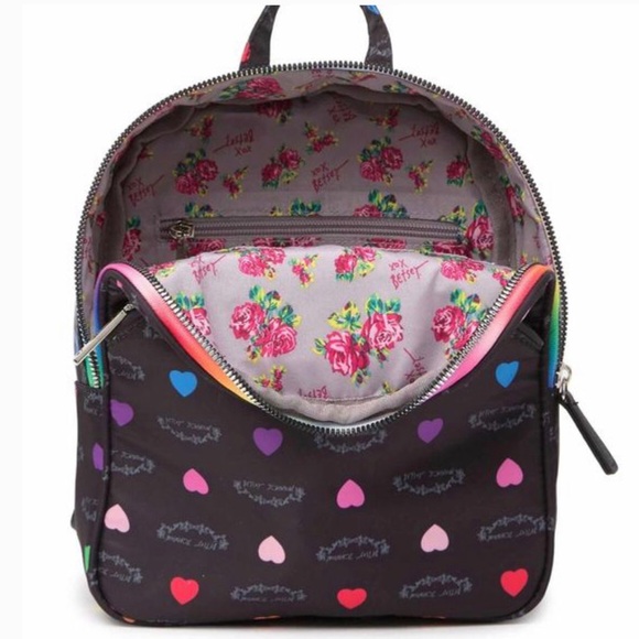 Betsey Johnson Bags Betsey Johnson Rainbow Hearts Backpack Poshmark